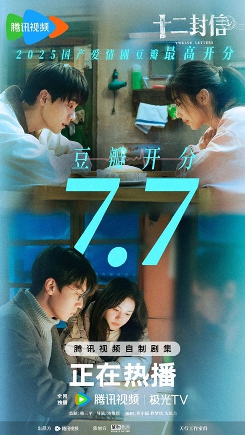 7.7 on douban for twelve letters