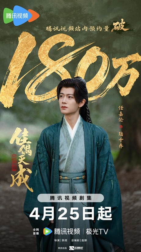 Allen Ren as Lu Qian Qiao in Fate Chooses You as C drama passes 1.8 million pre orders