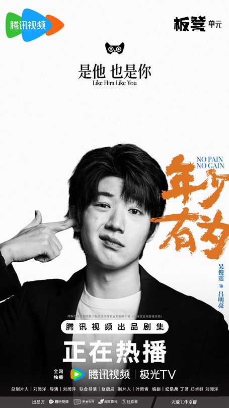 No pain no gain character poster Wu Jun Ting as Lv Ming Liang