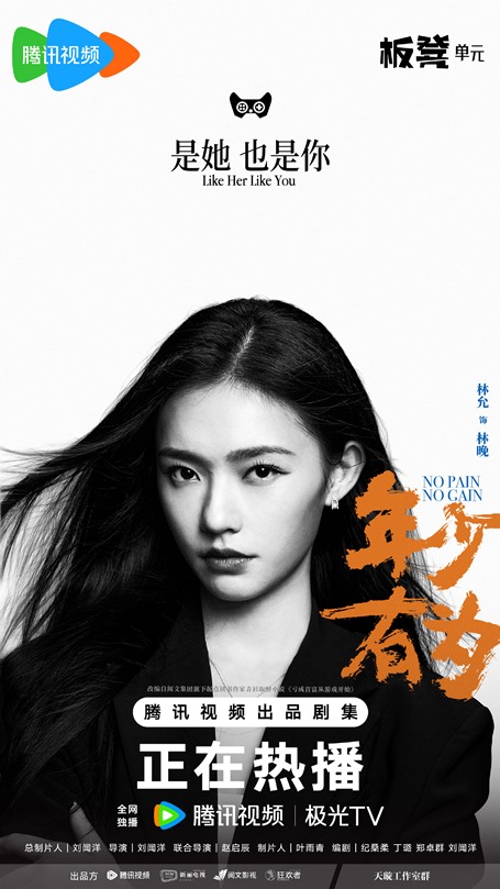 No pain no gain character poster for Jelly Lin as Lin Wan